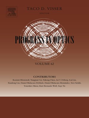 cover image of Progress in Optics, Volume 62